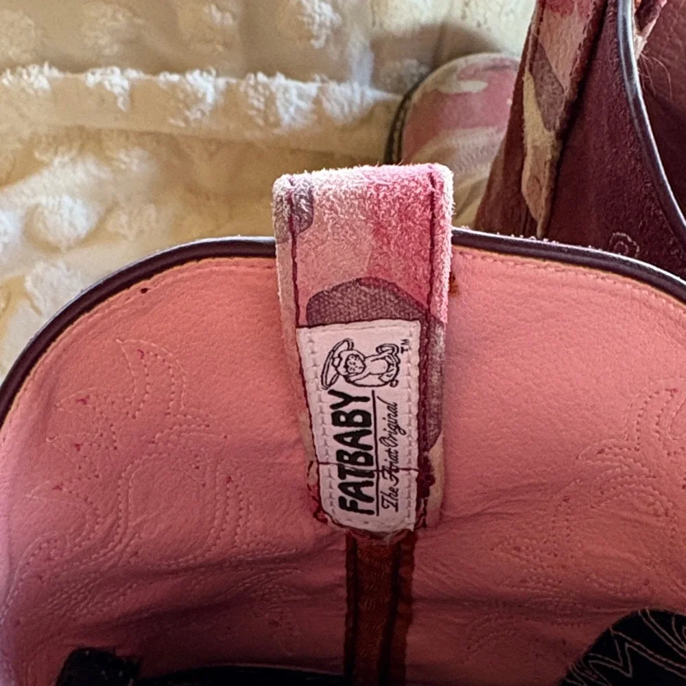 Ariat Pink and Purple Heeled Boots - Picture 4 of 6